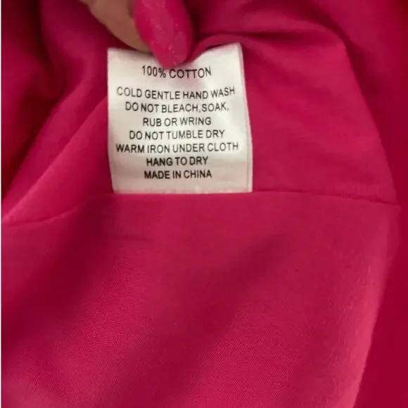 Victoria Dunn Folly Gauzy Pink Tiered Ruffled Sleeve Maxi Dress Size‎ Medium